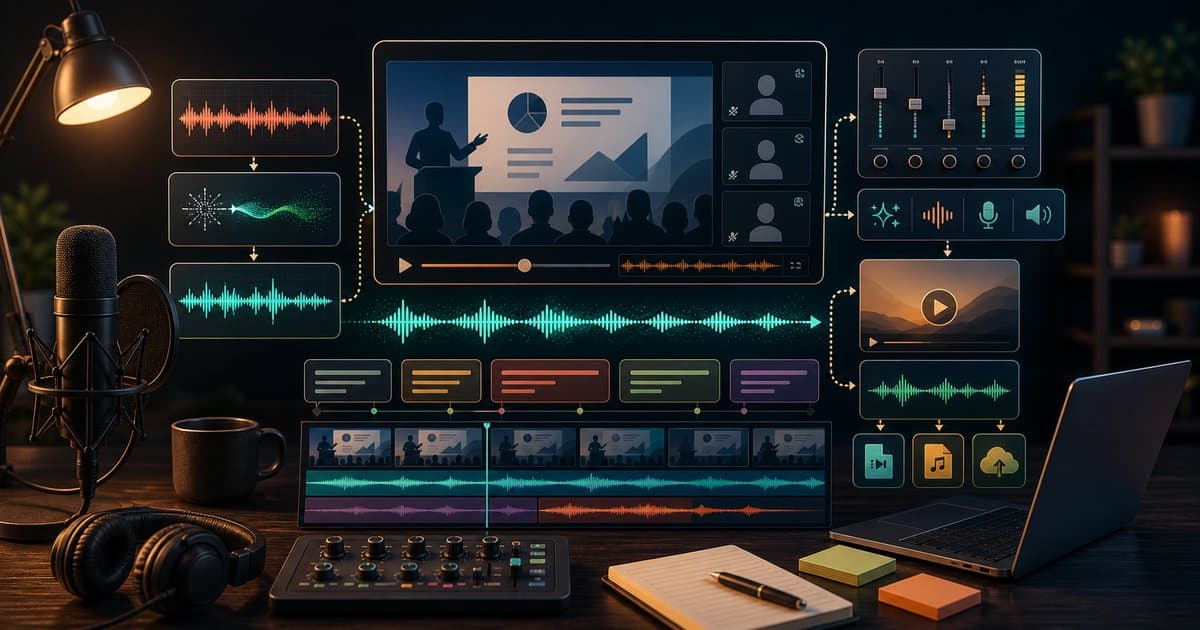 Webinar kaydı seslendirme ve düzenleme: Profesyonel online etkinlik rehberi