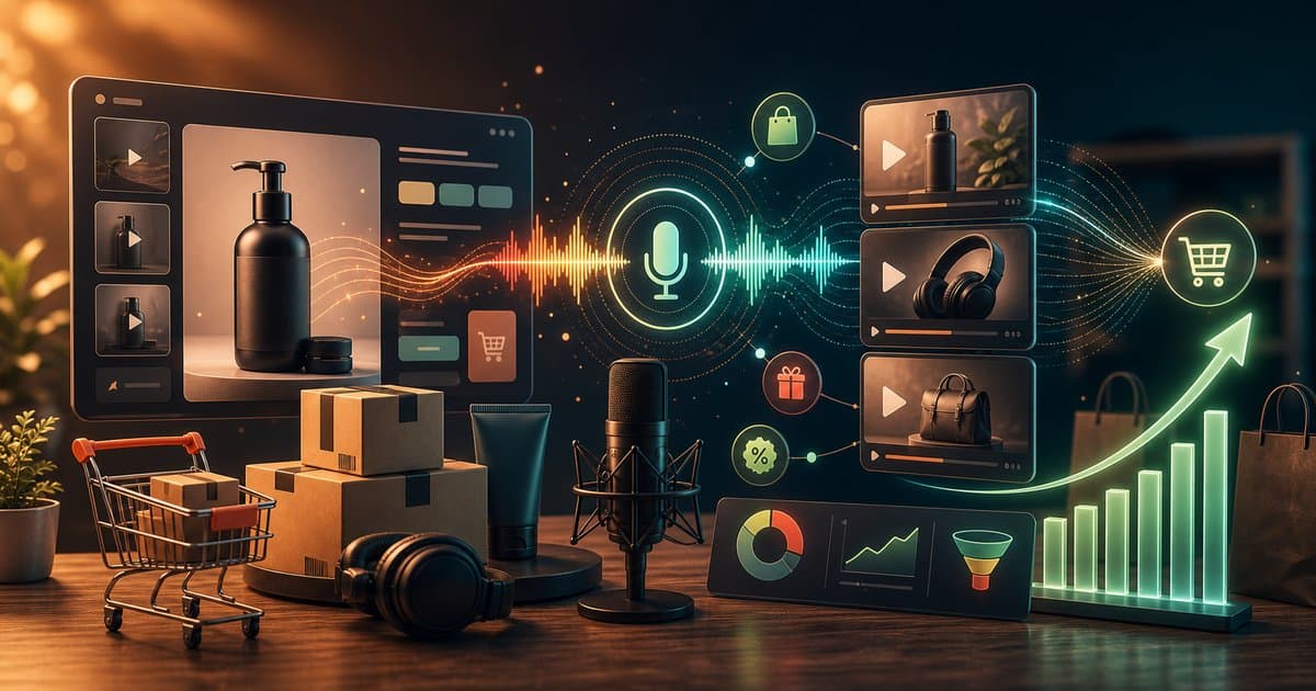 E-ticaret videoları için AI seslendirme: Satış odaklı rehber