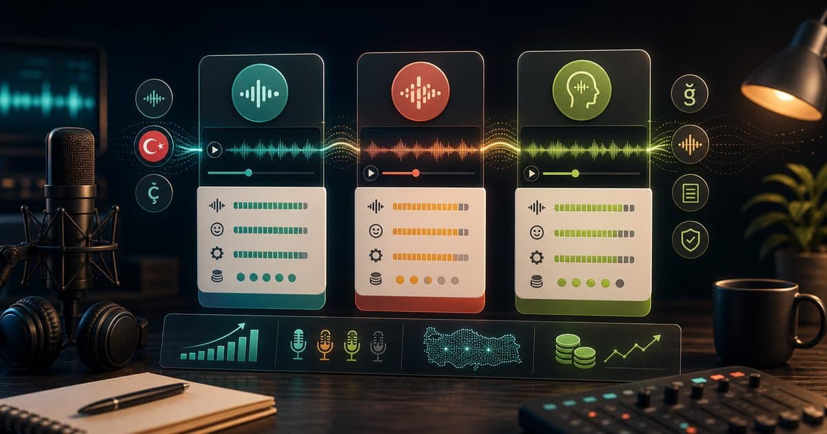 ElevenLabs alternatifi Türkçe seslendirme araçları: 2026 karşılaştırması