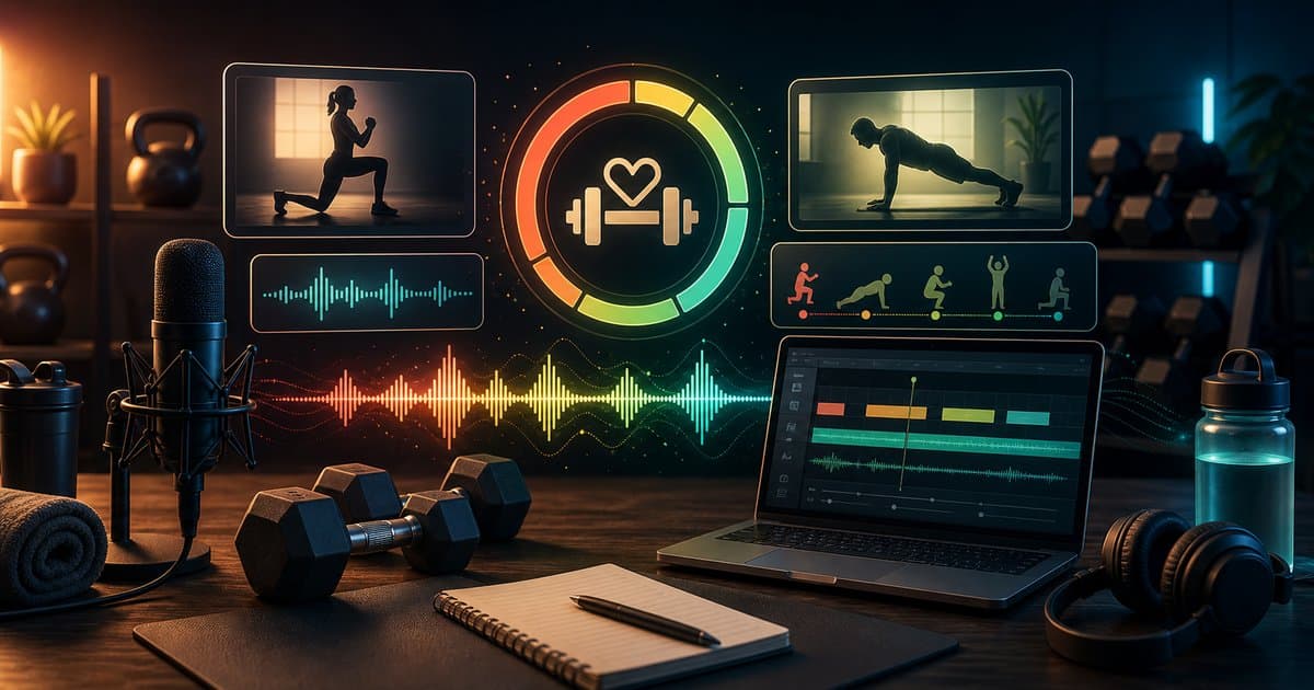 Fitness ve antrenman videosu seslendirme: Motivasyon ve tempo rehberi