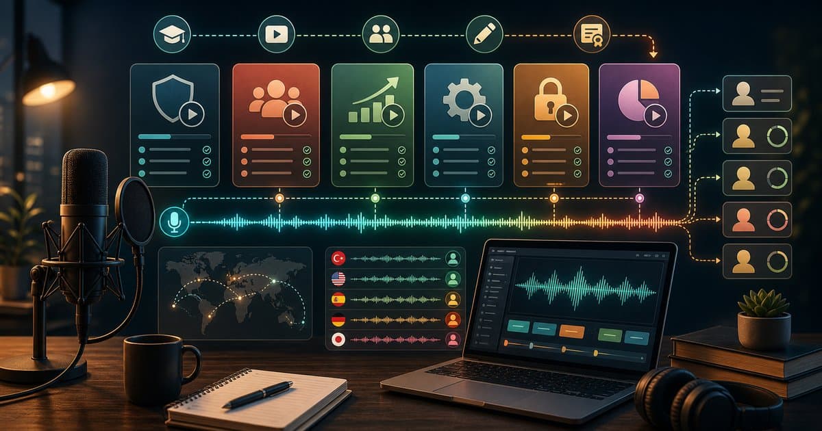 Kurumsal LMS eğitim videosu seslendirme: Şirket içi öğrenme platformları